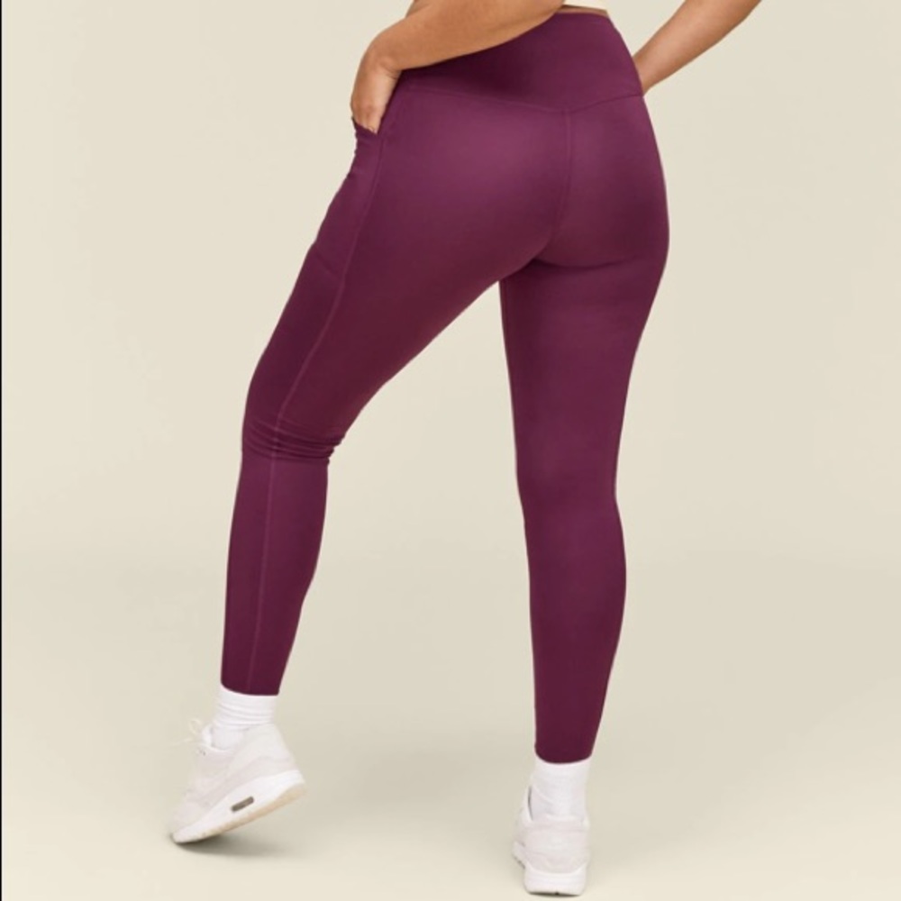 Compressive pocket 28.5 inseam plum girlfriend collective leggings